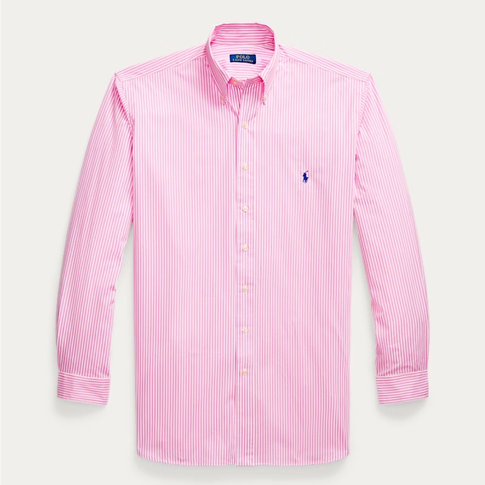 Ralph Lauren Pink Striped Men's Shirt